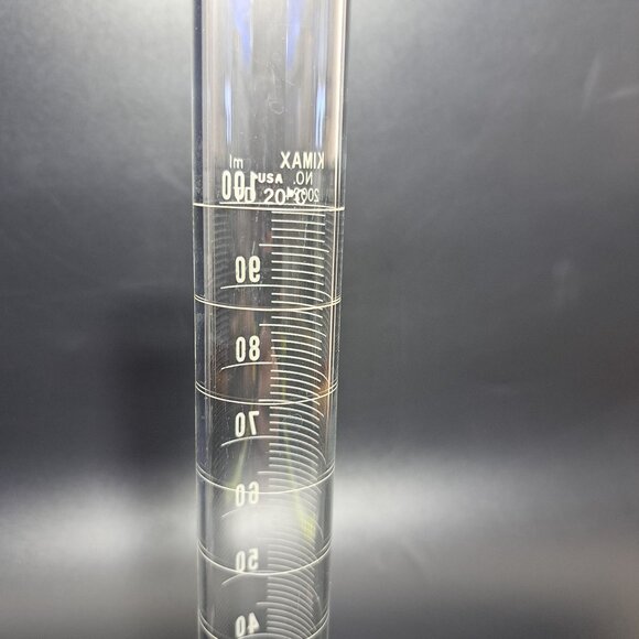 Kimble Kimax 100ml Lab Glass Graduated Cylinder No 20024 USA - Picture 4 of 8